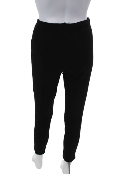 Ralph Lauren Black Label Womens Stretch Zippered Tapered Pants Black Size M