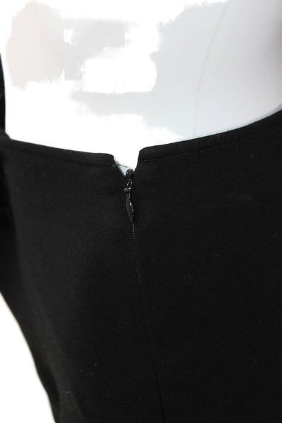 Ralph Lauren Black Label Womens Stretch Zippered Tapered Pants Black Size M