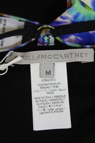 Stella McCartney Womens Low Rise Bikini Briefs - Multicolor Blue Size M
