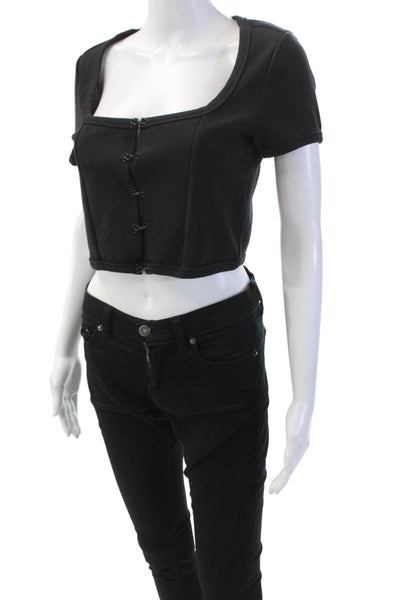 ABRAND Womens Angel Top - Black Size L