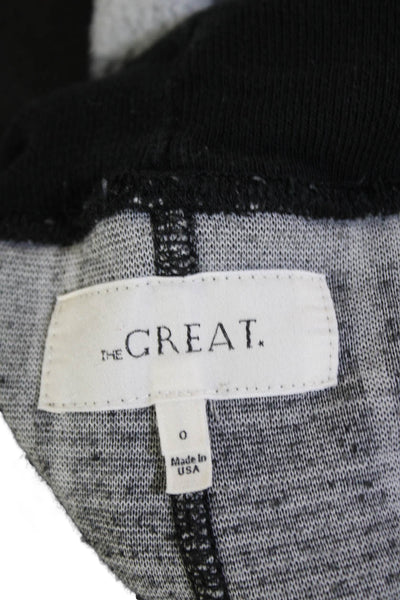 The Great Womens Checkered Print Drawstring Skinny Sweatpants Black Size 0