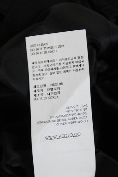 RECTO Womens Velvet Sequin Draped Tube Top Dress - Black Size M