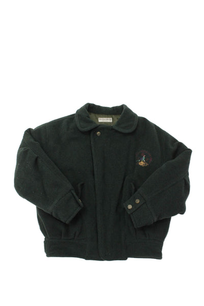 Tutti Fruti Girls Fleece Zip Up Long Sleeve Basic Jacket Green Size 12