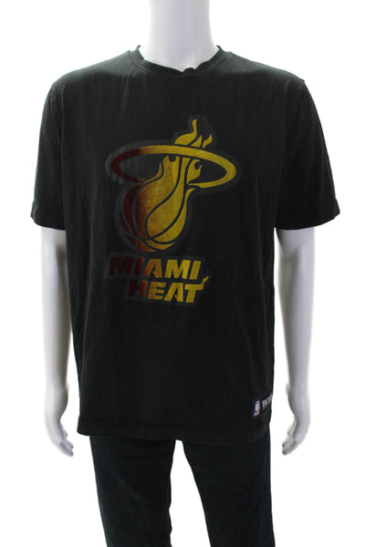 Boss Hugo Boss Mens Graphic Miami Heat Short Sleeve T-Shirt Black Size L
