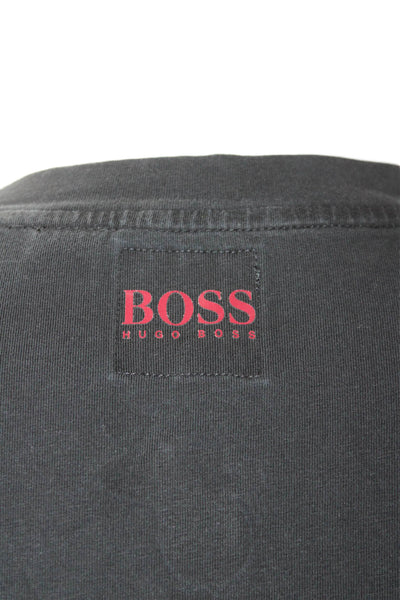 Boss Hugo Boss Mens Graphic Miami Heat Short Sleeve T-Shirt Black Size L