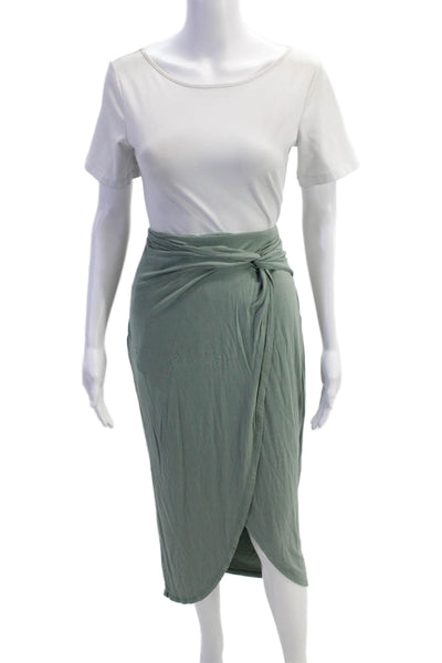 Bailey 44 Womens Pull On Twist Front Waist Maxi Dress Green Size Large