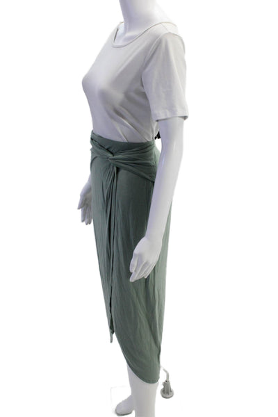 Bailey 44 Womens Pull On Twist Front Waist Maxi Dress Green Size Large
