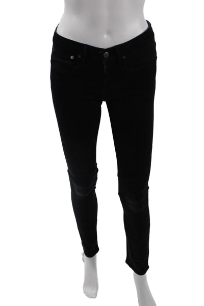 Helmut Womens Cotton Pocketed Low Rise Casual Skinny Jeans Dark Blue Size 24