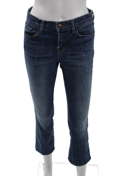 J Brand Womens Cotton Pocketed Mid Rise Casual Boot Cut Jeans Blue Size 26