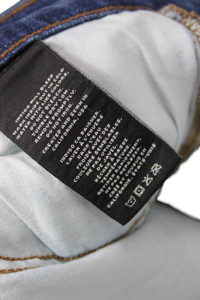 J Brand Womens Cotton Pocketed Mid Rise Casual Boot Cut Jeans Blue Size 26