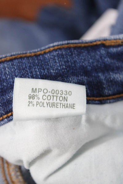 J Brand Womens Cotton Pocketed Mid Rise Casual Boot Cut Jeans Blue Size 26