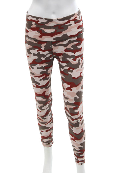 Varley Womens Camouflage Print High Waisted Ankle Leggings Multicolor Size XS