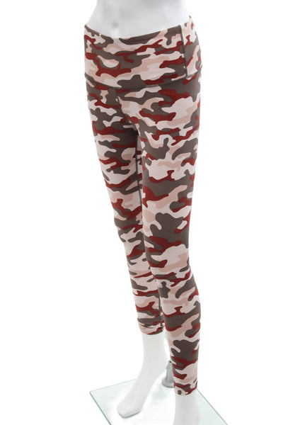 Varley Womens Camouflage Print High Waisted Ankle Leggings Multicolor Size XS