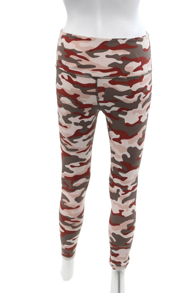 Varley Womens Camouflage Print High Waisted Ankle Leggings Multicolor Size XS