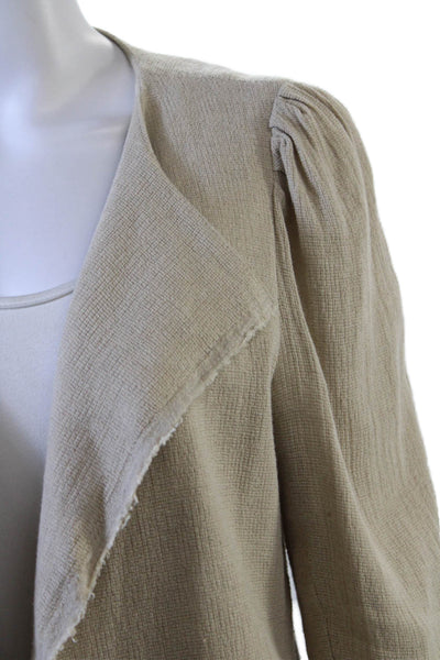 Something Navy Womens Textured Long Sleeve Collar Blouse Nude Size M