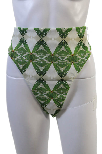 Nomads Womens Current Bikini Bottoms II - Pothos Print + Nephrite Size 5XL