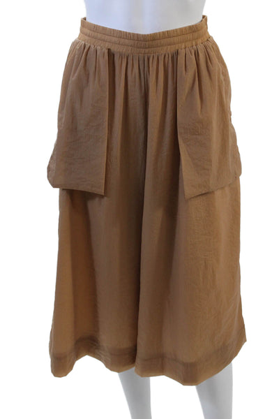 Rosetta Getty Womens Double Layer Shorts - Terracotta Size XS