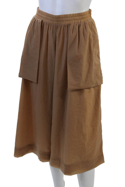 Rosetta Getty Womens Double Layer Shorts - Terracotta Size XS