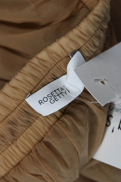 Rosetta Getty Womens Double Layer Shorts - Terracotta Size XS