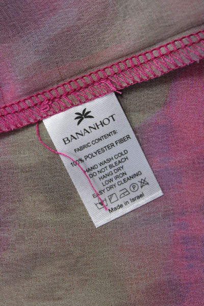 Bananhot Womens Vanessa Cover Up - Pink Brown Jungle Size XS/S