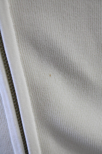 Ralph Lauren Women's Long Sleeves Full Zip Fitted Jacket Cream Size S
