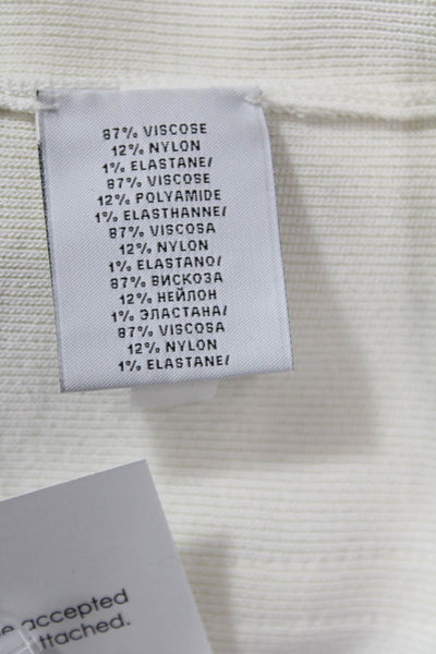 Ralph Lauren Women's Long Sleeves Full Zip Fitted Jacket Cream Size S