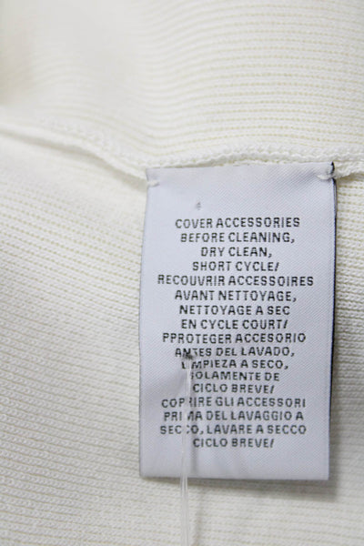Ralph Lauren Women's Long Sleeves Full Zip Fitted Jacket Cream Size S