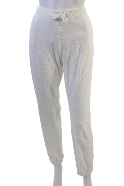 Vintage Havana Womens Cotton Elastic Waistband Casual Pants White Size L