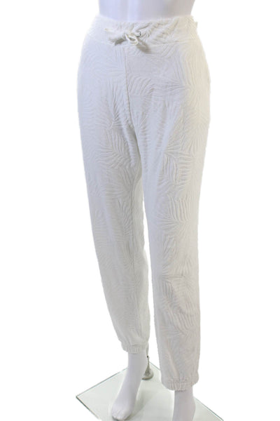 Vintage Havana Womens Cotton Elastic Waistband Casual Pants White Size L