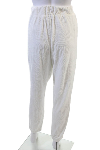Vintage Havana Womens Cotton Elastic Waistband Casual Pants White Size L