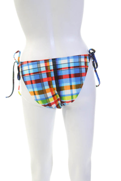 STAUD Womens Sisley String Bottoms - Madras Plaid Size L