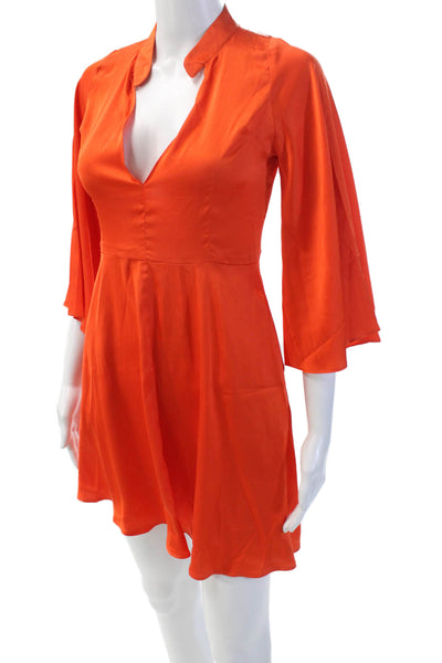 KAHINDO Womens Sunset Mini Dress - Orange Size S