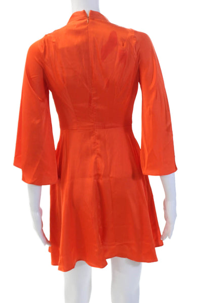KAHINDO Womens Sunset Mini Dress - Orange Size S
