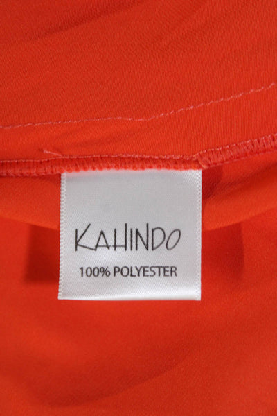 KAHINDO Womens Sunset Mini Dress - Orange Size S