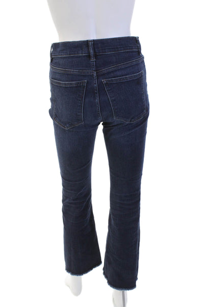 DL1961 Womens Cotton Zip Button Slim Fray Leg Jeans Blue Size EUR 26