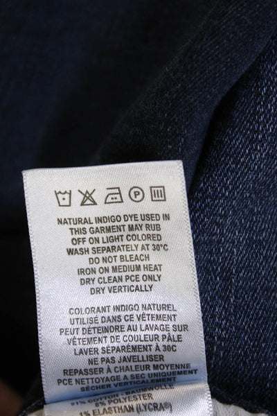 DL1961 Womens Cotton Zip Button Slim Fray Leg Jeans Blue Size EUR 26