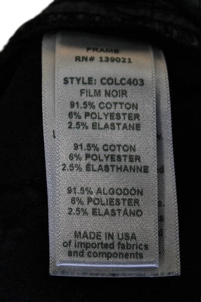 FRAME Womens Le Color Skinny Jeans - Film Noir Size 25