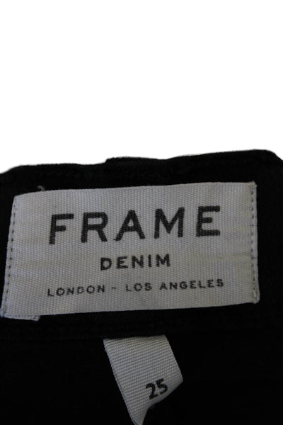 FRAME Womens Le Color Skinny Jeans - Film Noir Size 25