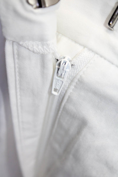 Moon River Womens Cargo Pants - White Size L