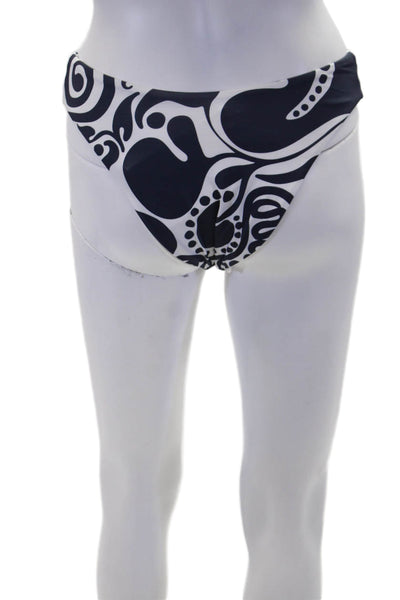 MARA HOFFMAN Womens Cece Bottoms - Navy White Size XS