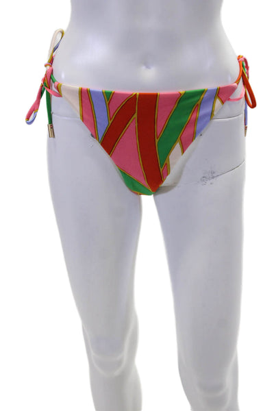 Cult Gaia Womens Estella Bikini Bottoms - Vintage Stripe Print Size XL