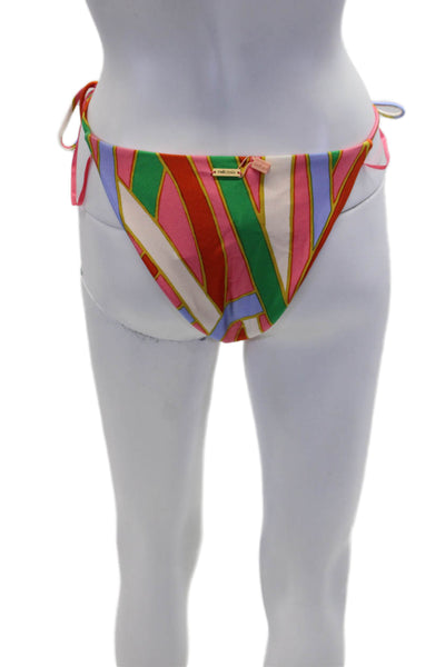 Cult Gaia Womens Estella Bikini Bottoms - Vintage Stripe Print Size XL