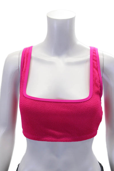 Good American Womens Always Fits Khloe Bikini Top - Pink Glow Size 2X/3X