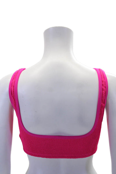 Good American Womens Always Fits Khloe Bikini Top - Pink Glow Size 2X/3X