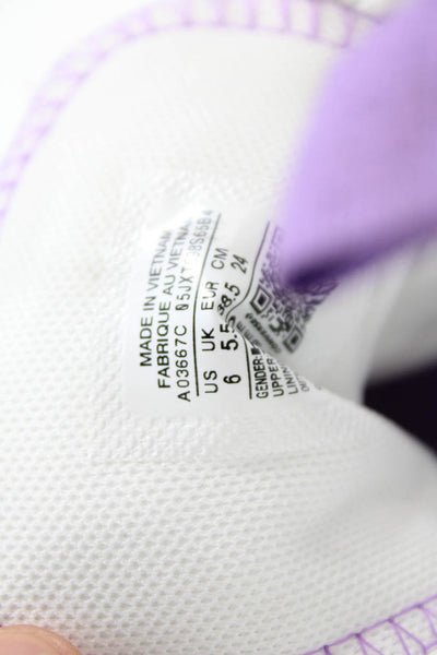 Converse Childrens Girls  High Top Sneakers White Purple Size 6
