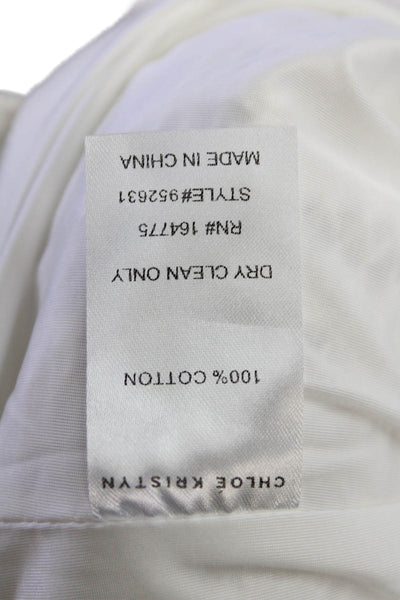 Chloe Kristyn Womens Valencia Dress - Off White Size L