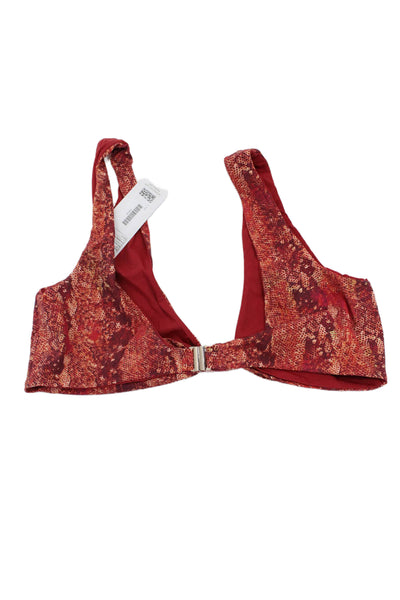 Nomads Womens Playa Bikini Top - Merlot Size 4XL