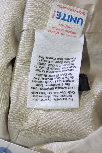 Donna Karan New York Womens Silk Button Closure Light Jacket Beige Size 10