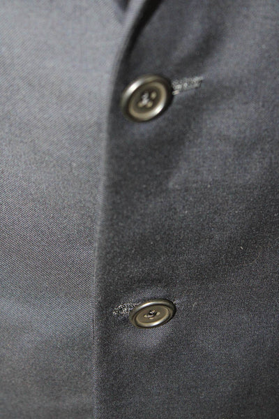 Hickey Freeman for Nordstrom Men's Long Sleeves Lined Basic Jacket Black Size 42