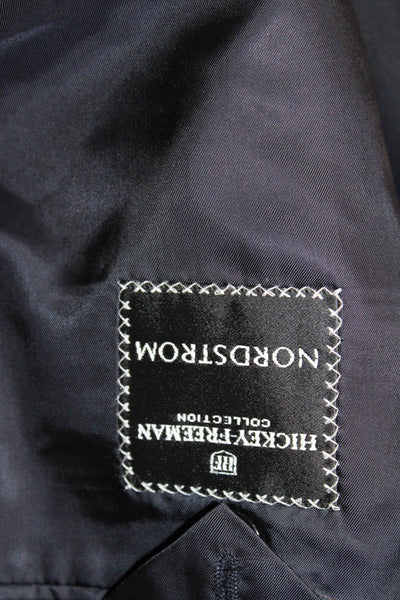 Hickey Freeman for Nordstrom Men's Long Sleeves Lined Basic Jacket Black Size 42
